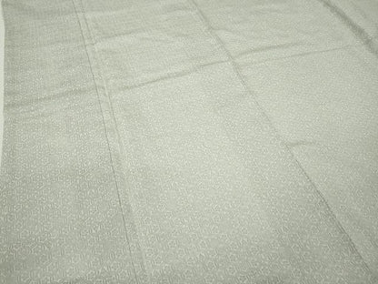 平和屋着物●上質なお召 吉祥花文 正絹 逸品 CABD0067ut