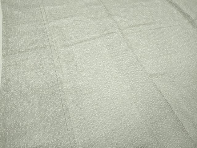 平和屋着物●上質なお召 吉祥花文 正絹 逸品 CABD0067ut