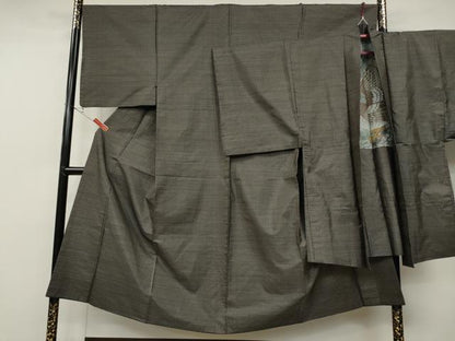 平和屋着物●男性 本場大島紬 アンサンブル 吉祥文 正絹 逸品 CABD0069ut
