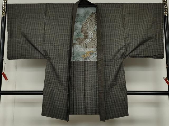 平和屋着物●男性 本場大島紬 アンサンブル 吉祥文 正絹 逸品 CABD0069ut