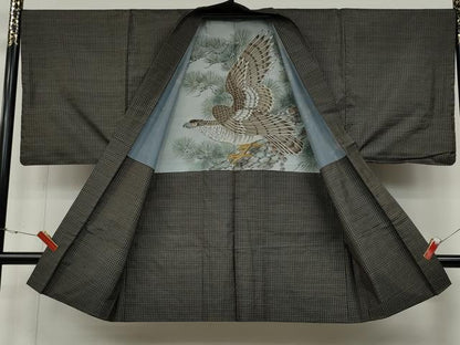 平和屋着物●男性 本場大島紬 アンサンブル 吉祥文 正絹 逸品 CABD0069ut