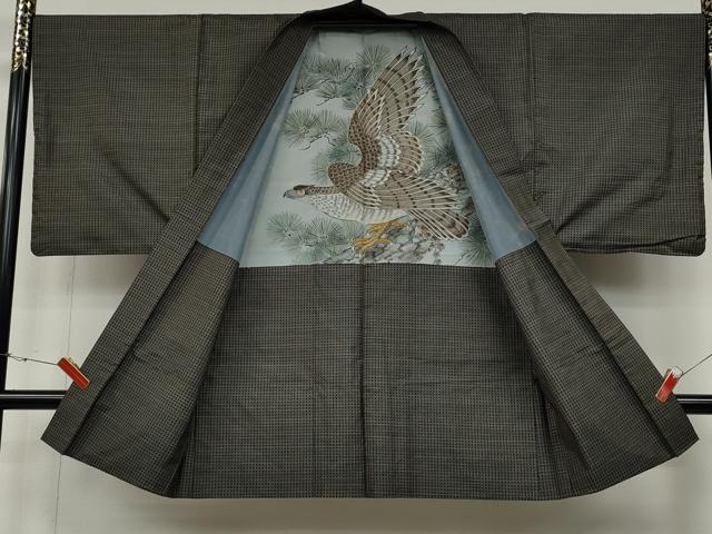 平和屋着物●男性 本場大島紬 アンサンブル 吉祥文 正絹 逸品 CABD0069ut