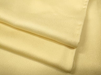 平和屋着物●上質な色無地 淡黄色 正絹 逸品 未使用 CABD0076ut