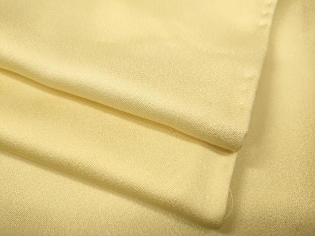 平和屋着物●上質な色無地 淡黄色 正絹 逸品 未使用 CABD0076ut