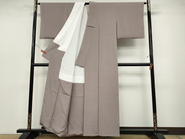 平和屋着物●上質な色無地　紅藤色　正絹　逸品　CABD0078ut