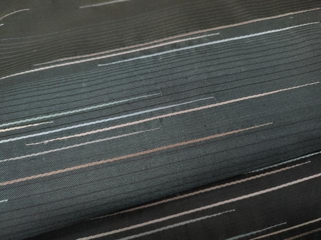 平和屋着物●訪問着　作家物　紬地　刺繍　霞文　正絹　逸品　CABD0096ut