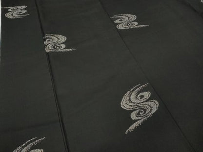 平和屋着物●本場大島紬 9マルキ 地空き 流水文 正絹 逸品 CABD0100ut