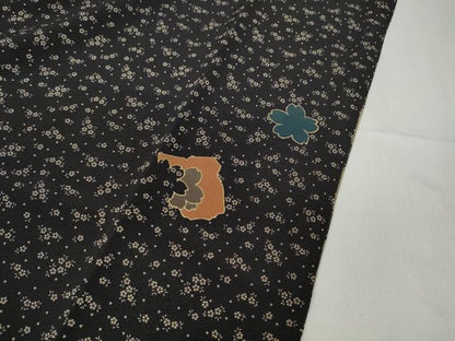 平和屋着物●訪問着　駒刺繍　破れ色紙舞桜吉祥文　金彩　鬼しぼ縮緬　正絹　逸品　未使用　CABD0101ut