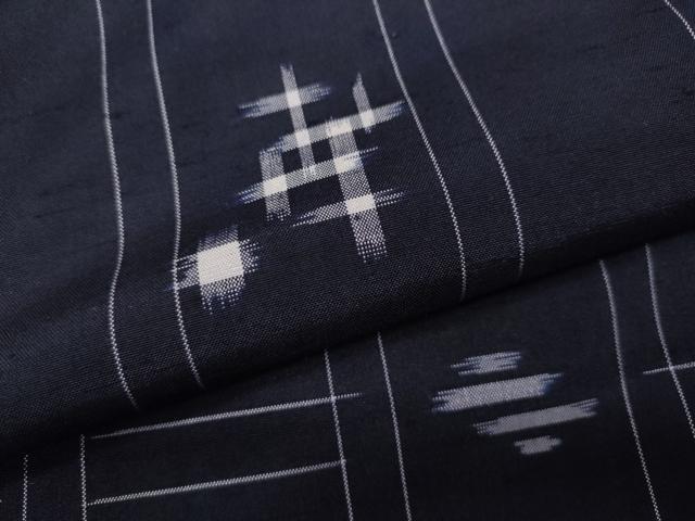 平和屋着物●本場琉球絣　正絹　逸品　未使用　CABD0107ut