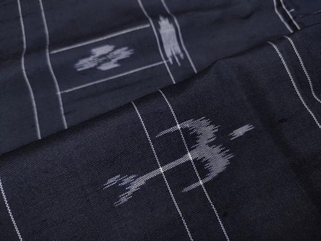 平和屋着物●本場琉球絣　正絹　逸品　未使用　CABD0107ut