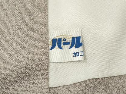 平和屋着物●色留訪問着　刺繍　草葉文　暈し染め　金銀彩　正絹　逸品　CABD0116ut