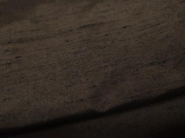 平和屋着物●男性　紬　アンサンブル　色無地　赤墨色　正絹　逸品　CABD0118ut