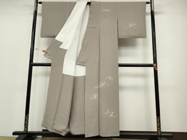 平和屋着物●訪問着　菱花文　金彩　正絹　逸品　CABD0128ut