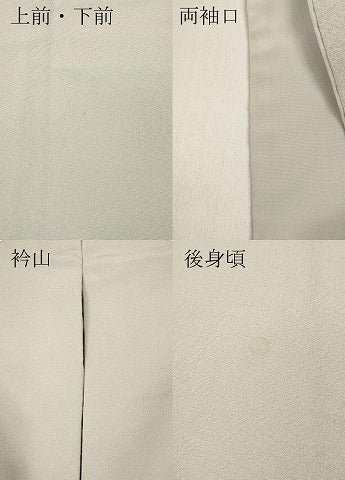 平和屋着物●上質な色無地　霞地紋　素色　正絹　逸品　CABD0130ut