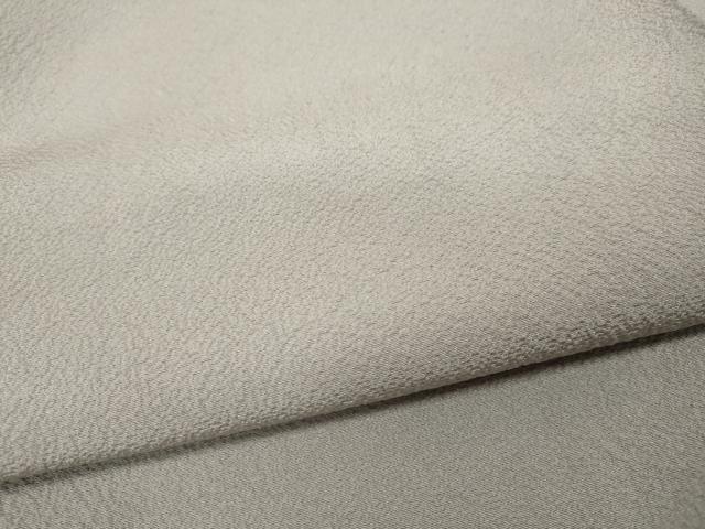 平和屋着物●上質な色無地 霞地紋 桜鼠色 正絹 逸品 CABD0132ut