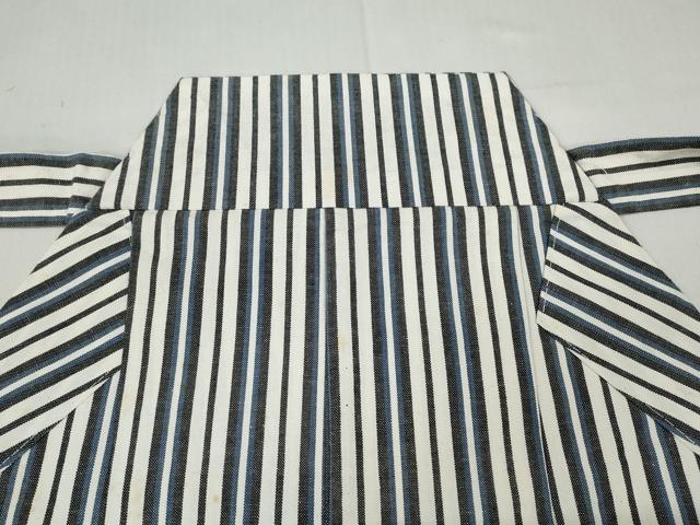 平和屋着物●男性　馬乗り袴　縞　綿　逸品　CABD0142ut