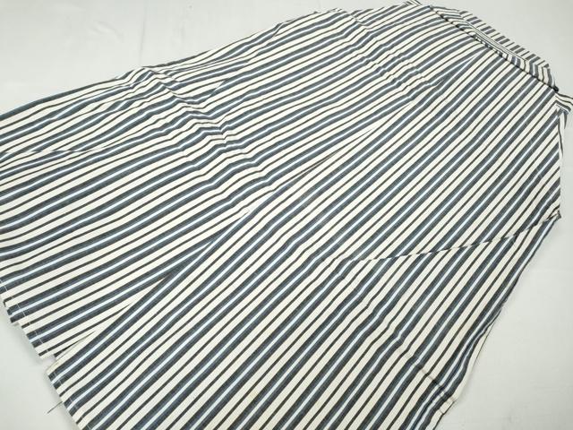 平和屋着物●男性　馬乗り袴　縞　綿　逸品　CABD0142ut