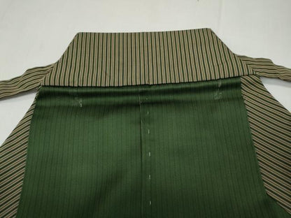 平和屋着物●男性　馬乗り袴　縞　正絹　逸品　CABD0144ut