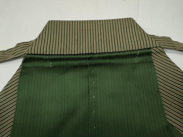 平和屋着物●男性　馬乗り袴　縞　正絹　逸品　CABD0144ut