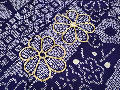 平和屋着物●豪華振袖　総絞り　駒刺繍　吉祥舞花文　正絹　逸品　CABD0153ut