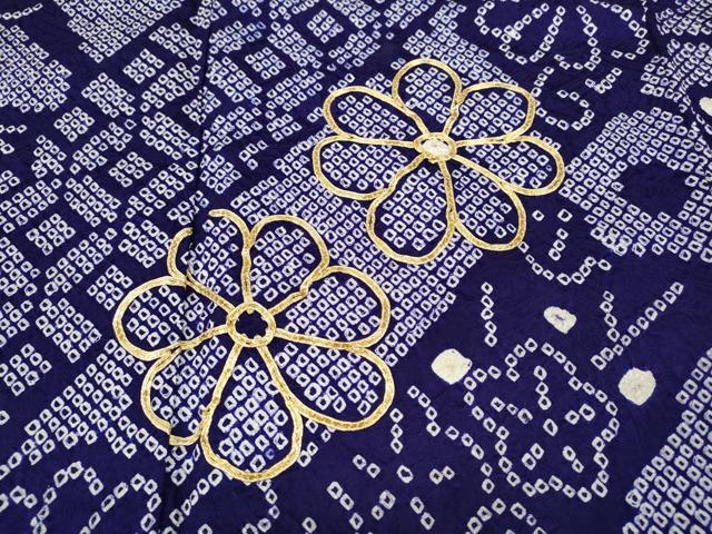 平和屋着物●豪華振袖　総絞り　駒刺繍　吉祥舞花文　正絹　逸品　CABD0153ut