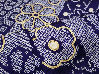平和屋着物●豪華振袖　総絞り　駒刺繍　吉祥舞花文　正絹　逸品　CABD0153ut