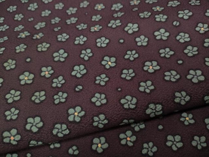 平和屋着物●上質な小紋　舞梅文　正絹　逸品　CABD0156ut