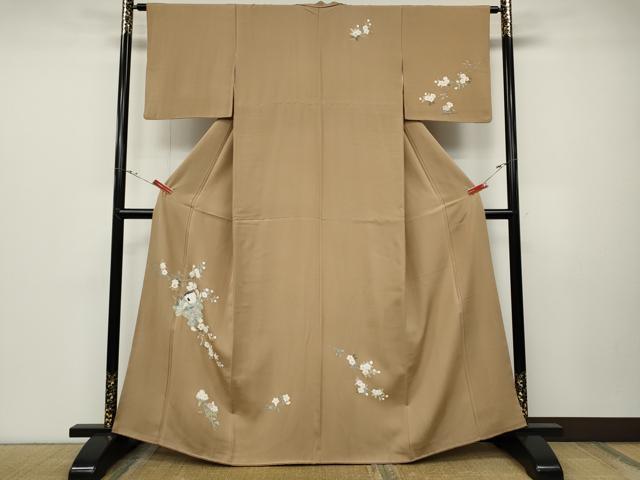 平和屋着物●訪問着　童子遊び　枝花文　正絹　逸品　CABD0163ut