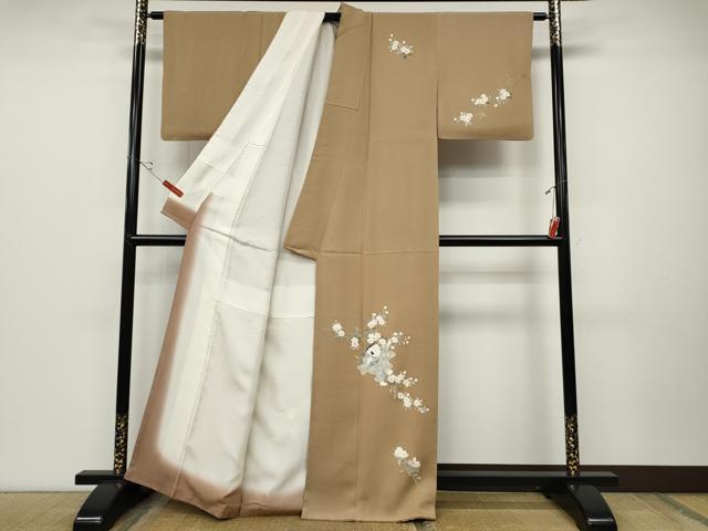 平和屋着物●訪問着　童子遊び　枝花文　正絹　逸品　CABD0163ut
