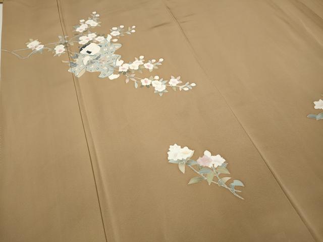 平和屋着物●訪問着　童子遊び　枝花文　正絹　逸品　CABD0163ut