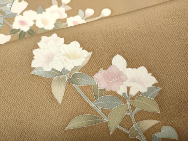 平和屋着物●訪問着　童子遊び　枝花文　正絹　逸品　CABD0163ut