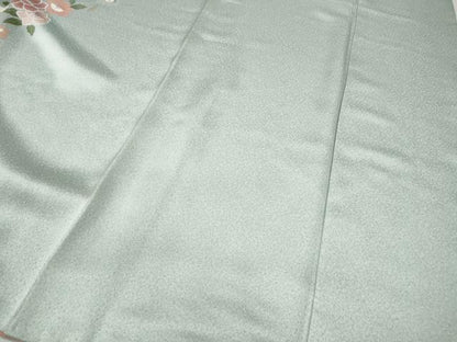 平和屋着物●訪問着　枝垂れ花文　金彩　正絹　逸品　CABD0165ut