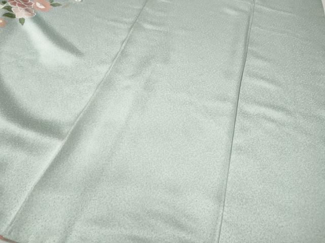 平和屋着物●訪問着　枝垂れ花文　金彩　正絹　逸品　CABD0165ut