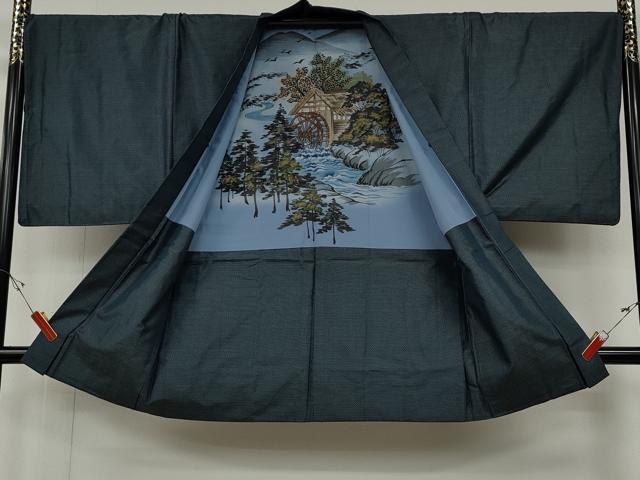 平和屋着物●男性 本場大島紬 アンサンブル 80亀甲 総詰め 正絹 逸品 CABD0169ut