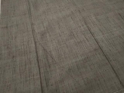 平和屋着物●男性 紬 江戸鼠色 正絹 逸品 未使用 CABD0177ut