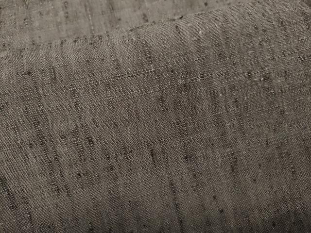 平和屋着物●男性 紬 江戸鼠色 正絹 逸品 未使用 CABD0177ut