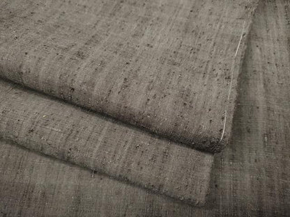 平和屋着物●男性 紬 江戸鼠色 正絹 逸品 未使用 CABD0177ut