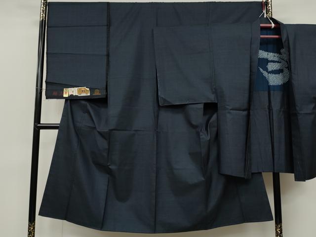 平和屋着物●男性 本場大島紬 アンサンブル 100亀甲 総詰め 証紙付き 正絹 逸品 未使用 CABD0181ut