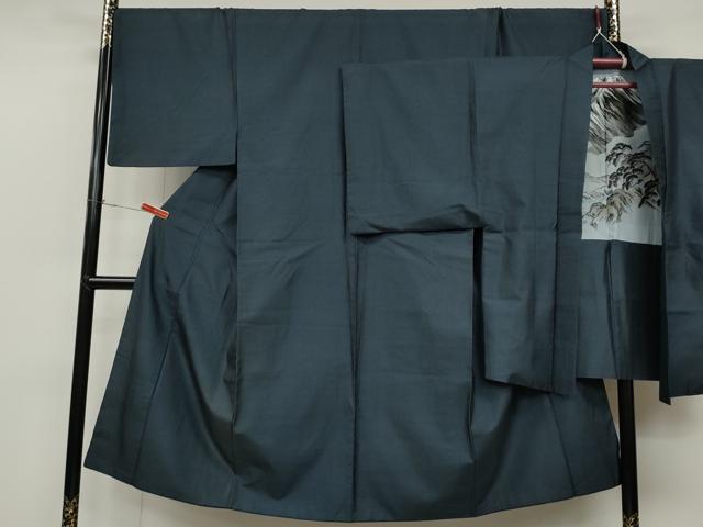 平和屋着物●男性　本場大島紬　アンサンブル　160亀甲　総詰め　正絹　逸品　CABD0182ut