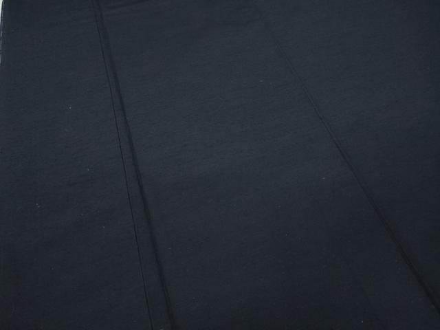 平和屋着物●男性　紬　アンサンブル　濃藍色　正絹　逸品　未使用　CABD0183ut