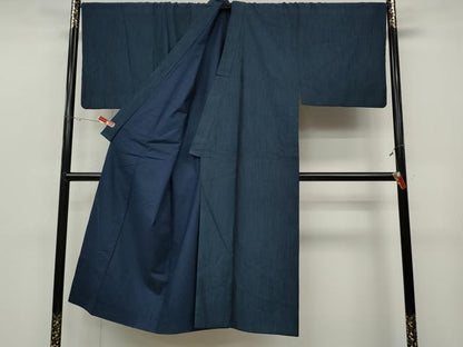 平和屋着物●男性 紬 アンサンブル 霞文 キングサイズ 正絹 逸品 CABD0185ut