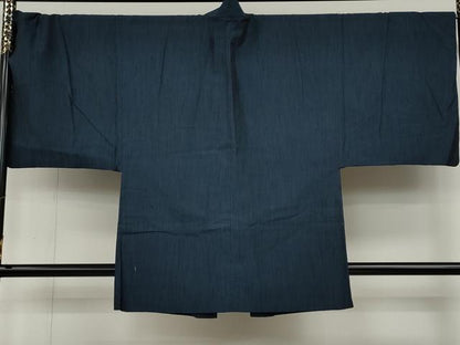 平和屋着物●男性 紬 アンサンブル 霞文 キングサイズ 正絹 逸品 CABD0185ut