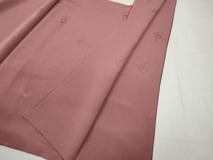 平和屋着物●上質なお召　切嵌吉祥文　正絹　逸品　CABD0186ut