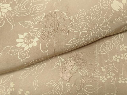 平和屋着物●訪問着　刺繍　草花尽くし　正絹　逸品　CABD0192ut
