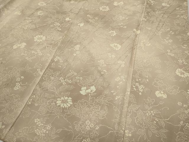 平和屋着物●訪問着　刺繍　草花尽くし　正絹　逸品　CABD0192ut