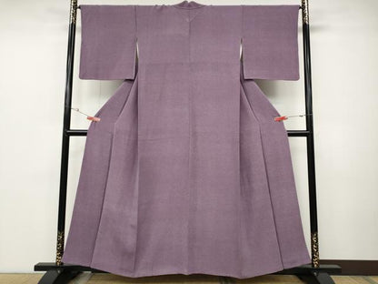 平和屋着物●江戸小紋　作家物　鮫小紋柄　鬼しぼ縮緬　正絹　逸品　CABD0200ut