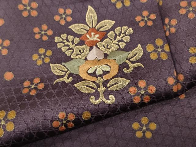 平和屋着物●訪問着　刺繍　吉祥舞花文　暈し染め　金彩　正絹　逸品　CABD0201ut
