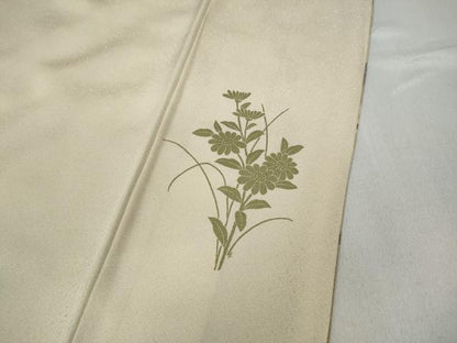 平和屋着物●訪問着　鏡裏枝花文　暈し染め　金銀彩　正絹　逸品　CABD0202ut