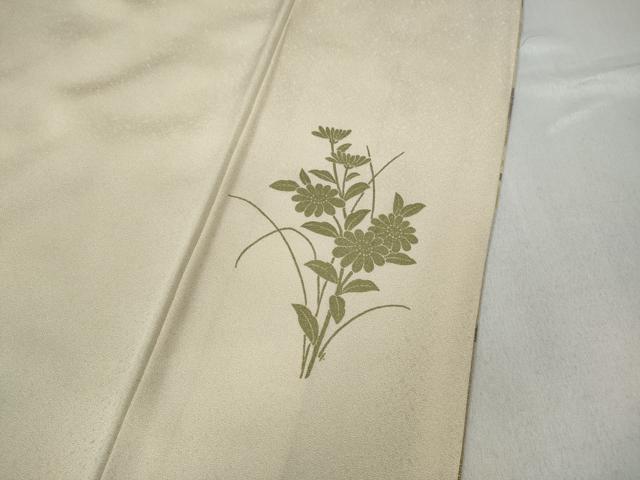 平和屋着物●訪問着　鏡裏枝花文　暈し染め　金銀彩　正絹　逸品　CABD0202ut