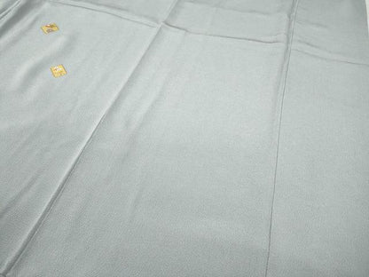 平和屋着物●訪問着　総刺繍　色紙草花文　金彩　鬼しぼ縮緬　正絹　逸品　CABD0206ut